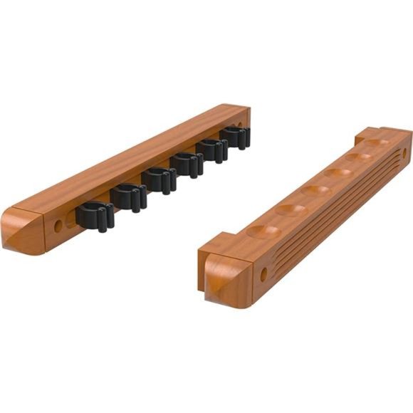 2-Piece Wall Mounted Hardwood Billiard/Pool Cue Rack, - Picture 3 of 6